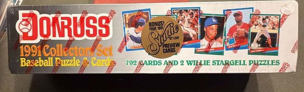 Donruss 1991 Collectors Set Baseball Puzzle & Cards Factory Sealed Box